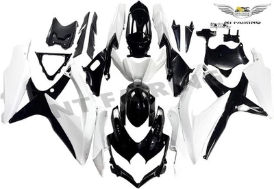 Carenado de inyección blanco negro apto para Suzuki 2008 2009 2010 GSXR 600 750 K8 Foto 1 de 4