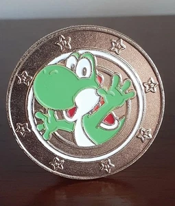 Super Mario Yoshi Token Nintendo Spiel Token Frankford Candy 1,5" - Bild 1 von 2