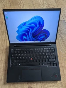 Lenovo ThinkPad X1 Carbon Gen 9 Core i7 1165G7 2.8GHz 16GB RAM 256GB 14" 418 - Picture 1 of 9