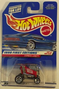 1998 Hot Wheels 678 First Editions #37 of 40 Express Lane Red Shopping Cart - Picture 1 of 6