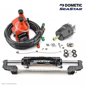 Dometic HK6400-4 SeaStar Marine Outboard Steering with HO5128 28ft Hose Kit - Picture 1 of 5