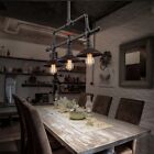 Rustic Steampunk Water Pipe Chandelier Ceiling Light Pendant Lamp Island Fixture