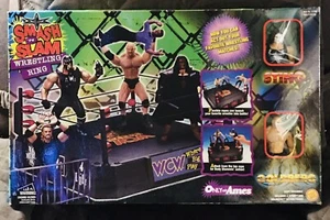 Anello vintage WCW/NWO Ames esclusivo Smash 'N Slam Wrestling con scatola Sting & Goldberg! - Foto 1 di 11