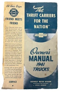 1942 Factory Original Chevrolet Truck Owner's Manual - Foto 1 di 7