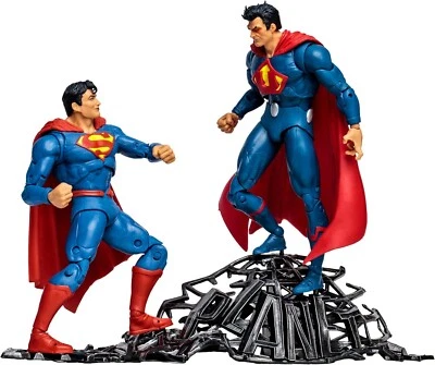 McFarlane Multiverse Superman Vs Ultraman of Earth 3 Daily Planet paquete de 2 nuevo Foto 1 de 4