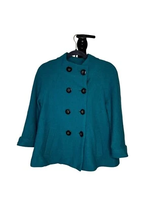 Abrigo Chicos Pea para mujer talla 1 (talla mediana 8) lana doble botonadura abrigo corto guisante Foto 1 de 4