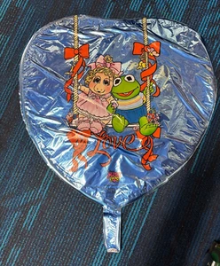 Vintage Muppet Fun Balloon Mylar foil LOVE Muppet Babies mai usato. - Foto 1 di 2