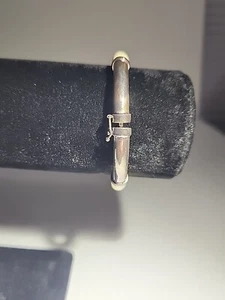 Milor Italy Sterling Silver White Enamel Bracelet - Bild 1 von 5