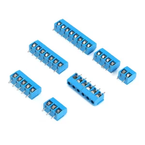 2/3 Pin Way 5.0mm Pitch PCB Screw Terminal Block Panel Mount Connectors 300V 16A - Picture 1 of 6