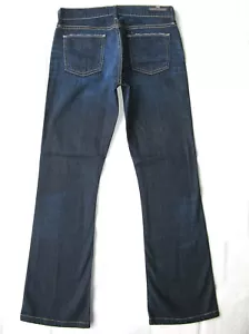 Citizens of Humanity Kelly Low Bootcut Jeans Wm Size 25 Dark Blue Distressed L28 - Picture 1 of 11