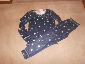 NEW, GIRLS JUSTICE PATTERNED RAGLAN 2 PIECE PAJAMA SET, SIZE M (10) - Picture 1 of 2