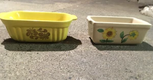 Par de platos pequeños para hornear años 80 6"x4,5"x2,5" - Imagen 1 de 5