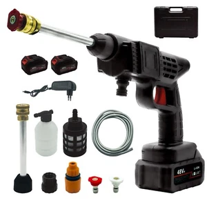 lancia idropulitrice pistola portatile doppia batteria pressione accessori 48V - Foto 1 di 10
