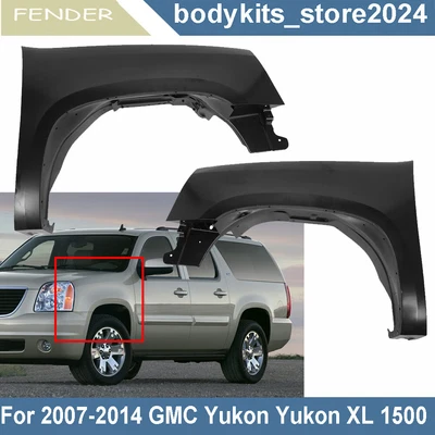 Fender For 2007-2014 GMC Yukon 1500 Set of 2 Front Left & Right Primed Steel — 第 1/4 张图片