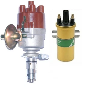 Distributor with electronic ignition & Coil replaces Lucas 25D6 and 45D6 6cly - Picture 1 of 1