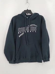 J. America Mens Hoodie Size Medium Black Cougars Baseball Pullover Hooded - Picture 1 of 6