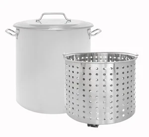 CONCORD Stainless Steel Stock Pot w/ Steamer Basket Boiling Steaming Cookware - Picture 1 of 4