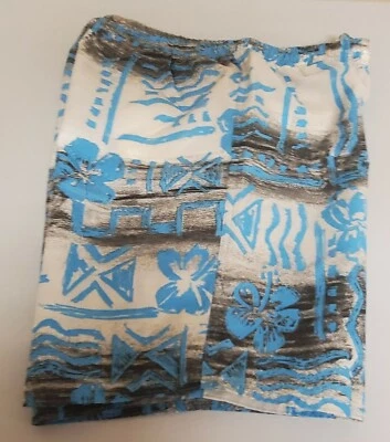 Baús de natação masculinos vintage Newport AZUL anos 90 design preto azul-petróleo tamanho grande - Imagem 1 de 4