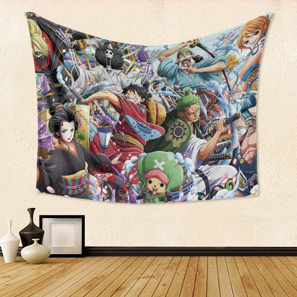 Аниме цельный пушистый односторонний принт гобелен украшение комнаты мягкий и гладкий - Изображение 1 из 1