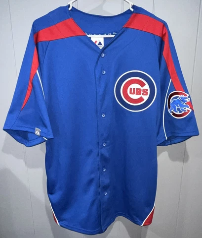 MLB Chicago Cubs Men's #12 Soriano Sewn Blue Jersey Majestic USA Medium Cover