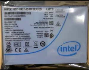 Intel SSD DC P4510 Series 4TB NVME U.2 2.5" SSDPE2KX040T8 Solid State Drive - Picture 1 of 4