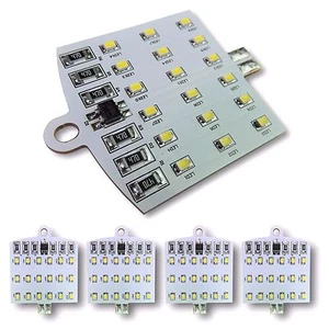 4X T10/921/194 RV Camper Trailer 12V LED Panel Interior Light 18 SMD Cool White - Picture 1 of 1