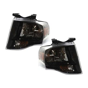 For Ford Expedition 2007-2014 Headlight Driver & Passenger Side | Pair | Halogen - Picture 1 of 7