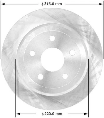 Bendix PRT5726 BENDIX Disc Brake Rotor For 07-18 Jeep Wrangler Wrangler JK - Image 1 of 4