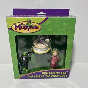 The Muppets Trio Christmas Holiday Ornament Set Kermit Miss Piggy Gonzo New - Picture 1 of 2