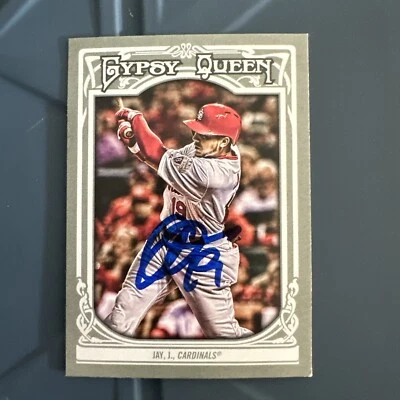 Tarjeta autografiada por Jon Jay Gypsy Queen Topps #69 Foto 1 de 2