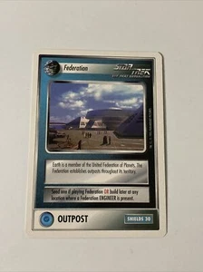 Star Trek CCG Facilities Federation Outpost Common Card - Picture 1 of 1