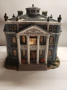 Lemax Spooky Town Shady Hollow Funeral Parlor Retired Halloween - Picture 1 of 9