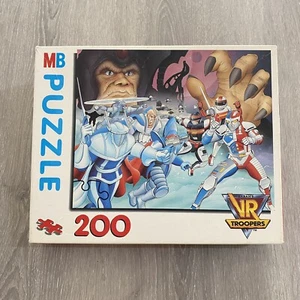 VR Troopers Vintage Puzzle 90s Superhero Sci-fi Hasbro Milton Bradley 200 Piece - Picture 1 of 10