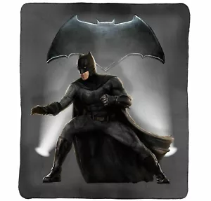 Batman Polar Fleece Throw Rug Blanket. DC. Justice League Superhero - Picture 1 of 4