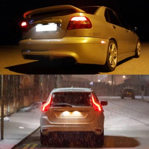 LED car license plate light 12V white light for Volvo S40 S60 S80 XC70 XC60 - Afbeelding 1 van 12