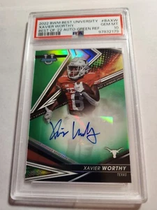 2022 Bowman Best U Xavier Worthy Auto PSA Gem MINT 10 75 / 99 Chiefs RC Rookie - Picture 1 of 2