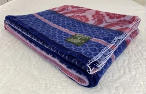 Morgan & Finch Pure Australian Wool Floral Throw Blanket 170 cm x 150 cm Fault - Picture 1 of 16