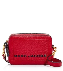MARC JACOBS The Box Pebbled Red Leather Crossbody Bag - Picture 1 of 14