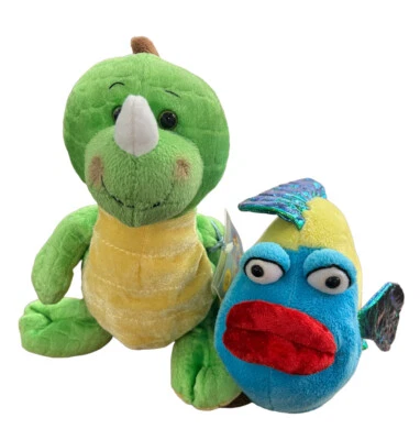 Webkinz Key Lime Dino Plush Stuffed Animal HM185 Ganz Green Dinosaur & Fhis NC. - Image 1 of 4