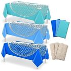 6 Pack Fish Net Decorative and Tablecloth Set, Cotton Fishnet and Vivid Color