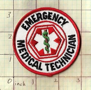 Toppa EMT soccorso antincendio rosso verde tondo bg43 tecnico medico emergenza - Foto 1 di 1