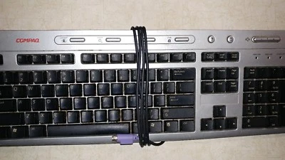 Keyboard Compaq Grey w/ Black Letters - Image 1 of 2