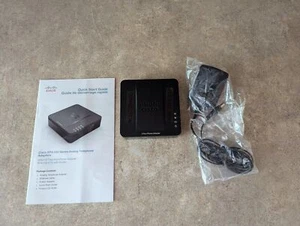 CISCO SPA112 ETHERNET 74-9317-05 VOIP ATA 2-PORT PHONE ADAPTER SPA 112 - Photo 1/8