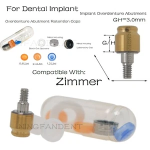 Pilar dental para sobredentadura Zimmer PA GH 3,0/diámetro 4,5 mm, tapa de retención localizador - Imagen 1 de 97