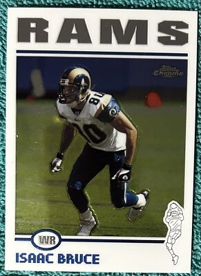 2004 Topps Chrome Isaac Bruce St. Louis Rams #66 HOF D2 - Image 1 of 2