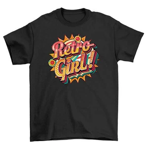 Camiseta Retro_69 "Chica Retro" - ¡Sensación Divertida Vintage! Diseño estampado unisex, 100% - Imagen 1 de 46