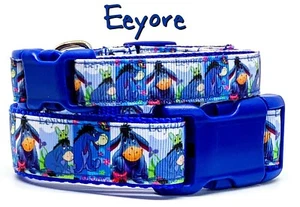 Eeyore Hundehalsband Winnie The Poo verstellbare Schnalle 1"" oder 5/8"" oder 1/2"" breit - Bild 1 von 12