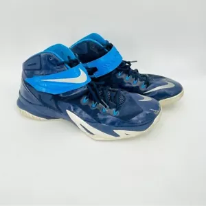 Nike LeBron Zoom Soldier 8 Midnight Navy Blue Sneakers Men's - Picture 1 of 13