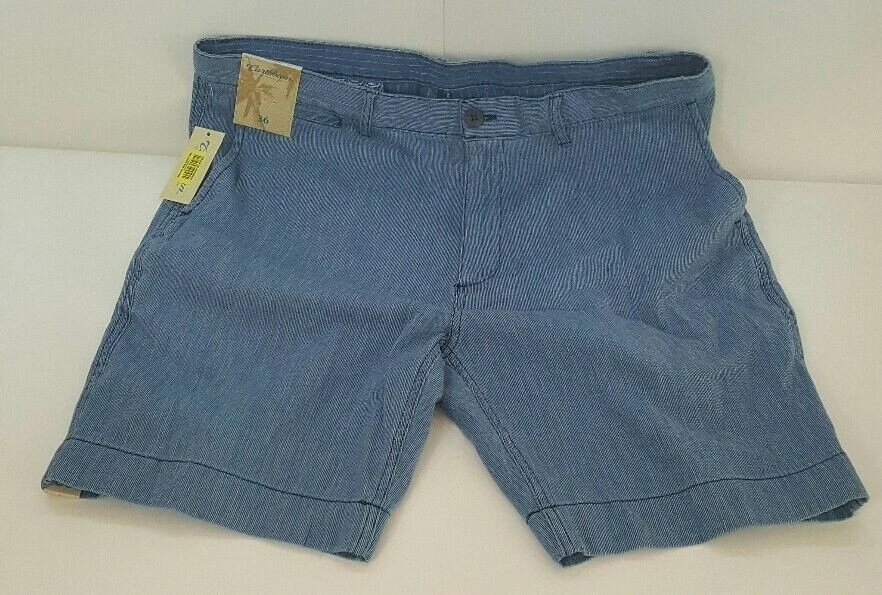 Roundtree & Yorke Caribbean Blue Cotton Casual Men's Shorts Size 36x9 NWT $69.50 - Image 1 of 1
