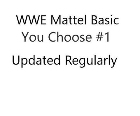 WWE Mattel Basic #1 You Choose Hogan Austin Undertaker Rollins Wyatt wwf aew Cover